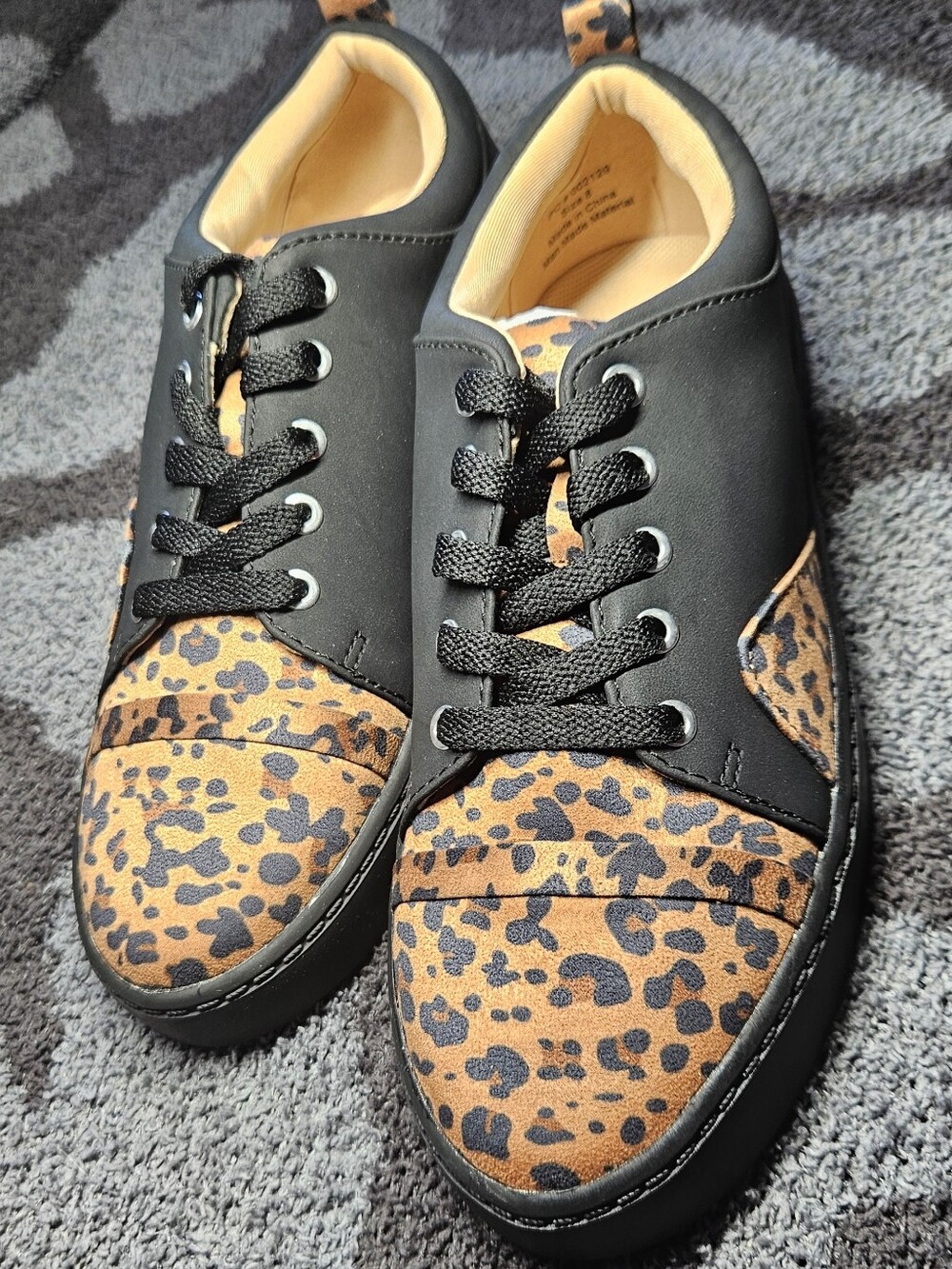 Journee Collection Kyndra Leopard Print Sneakers